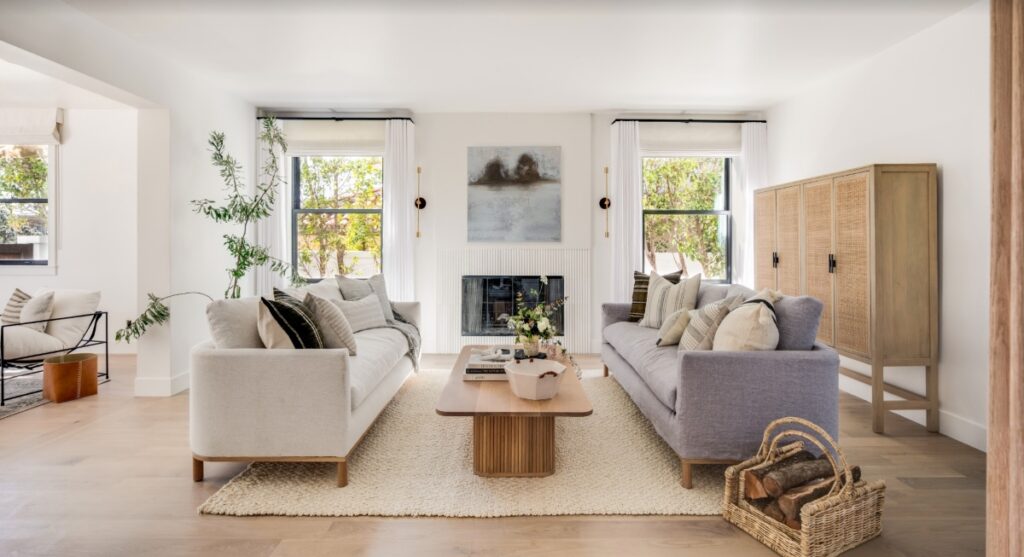 organic villa living room