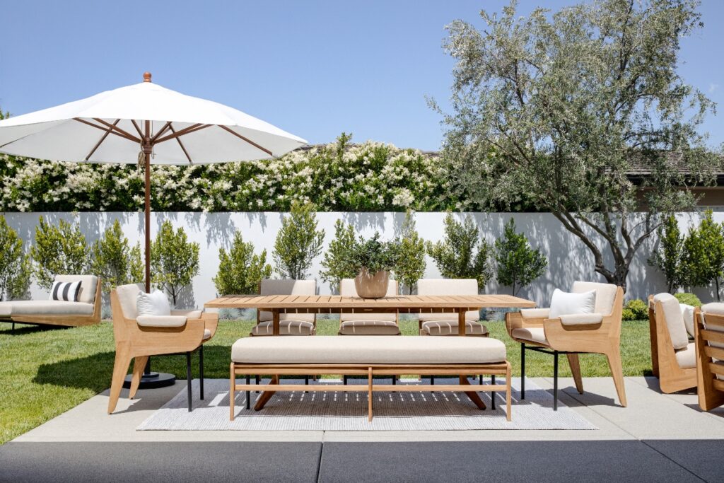 Crate and Barrel Kinney Collection outdoor backyard summer